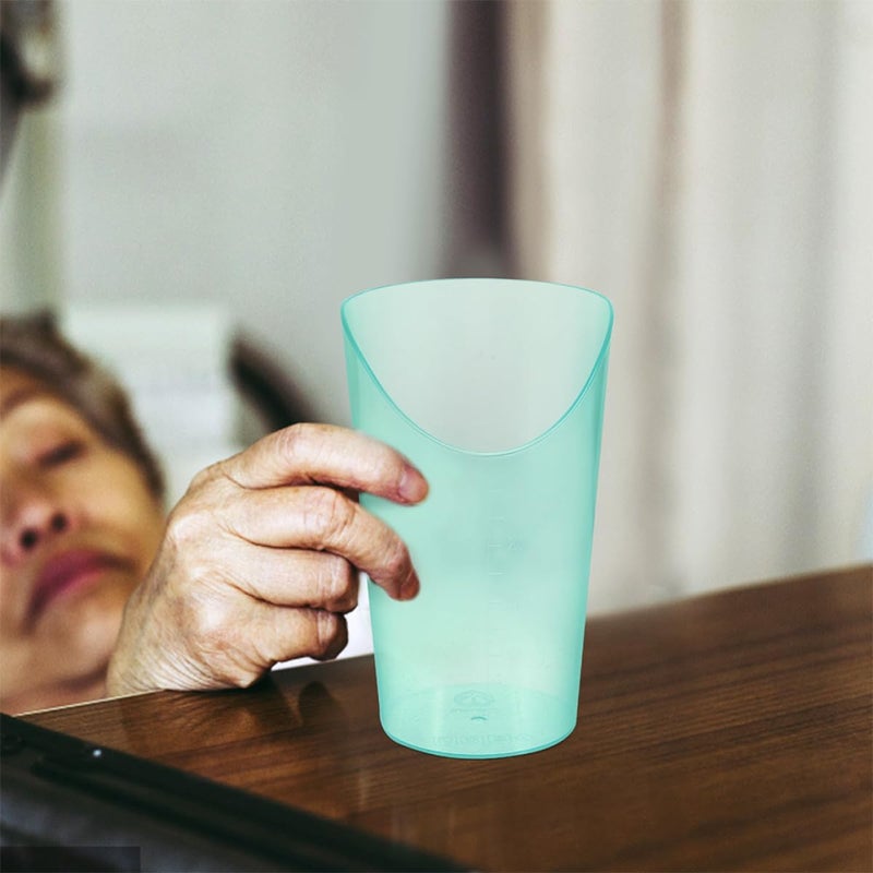 2pcs Adult Feeding Cups 250ml Spill-proof Drinking Mugs for Elderly Disabled Bedridden Patients with Anti-choke Design - Image 5
