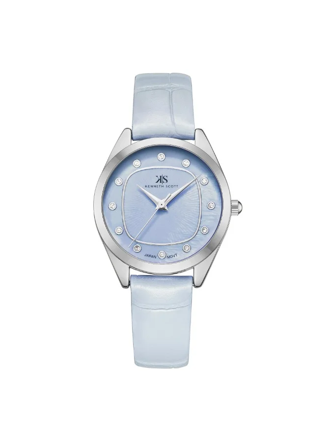 KENNETH SCOTT Kenneth Scott Women's Analog Blue Dial Watch - K24508-SLLL