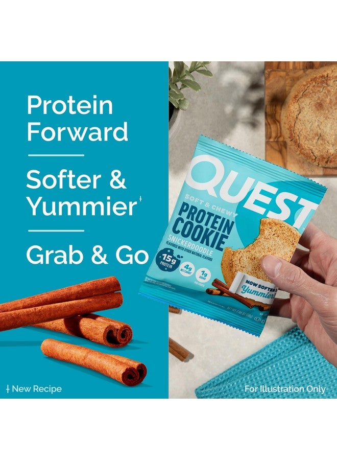 Quest Nutrition Snickerdoodle Protein Cookie, 15g Protein, 1g Sugar, 4g Net Carbs, Keto Friendly, High Protein, Low Carb; 4 Count - Image 3