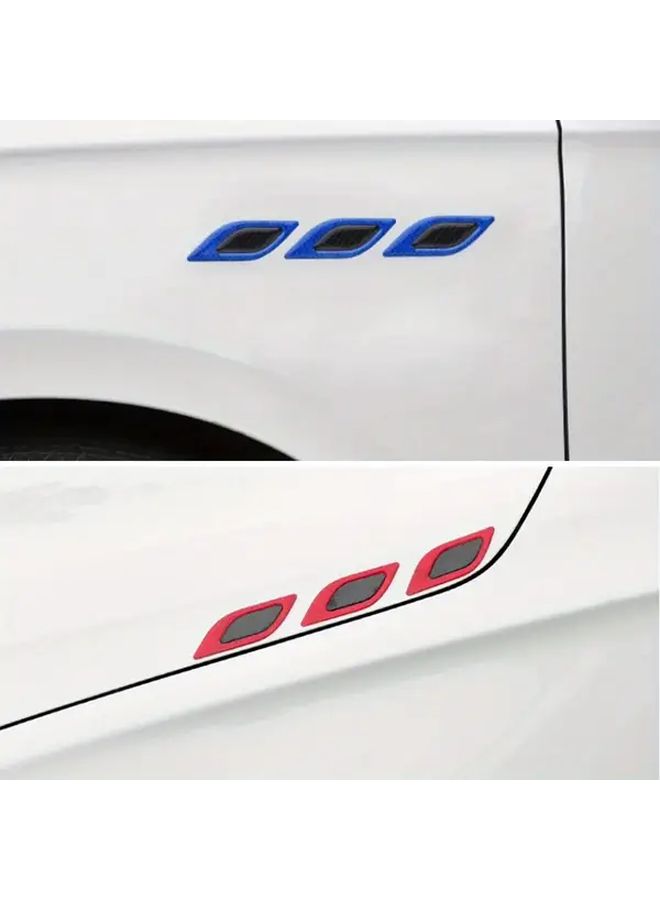 Yellow 3D Reflective Car Strips Self Adhesive PVC Leaf Decals Anti Scratch Protection - Image 5