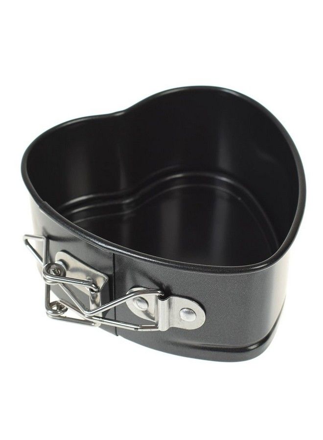 NUOMI Springform Cake Pan 4.3" Nonstick Cheesecake Pan Heartshaped Bakeware With Removable Smooth Bottom - Image 1