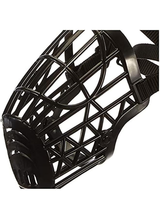 Trixie Plastic Dog Muzzle With Snout Nylon Strap 26 Cm Large Black - Image 3