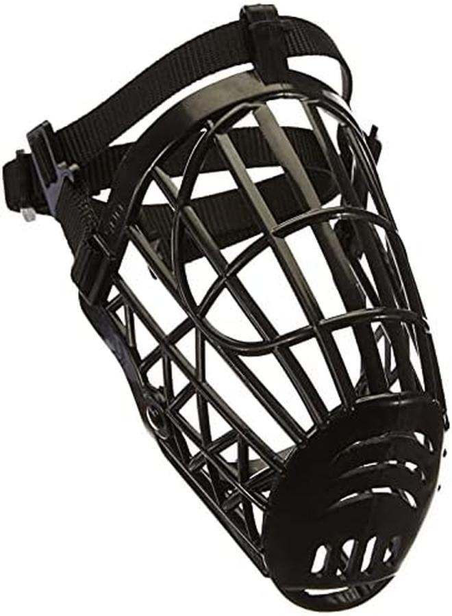 Trixie Plastic Dog Muzzle With Snout Nylon Strap 26 Cm Large Black - Image 4