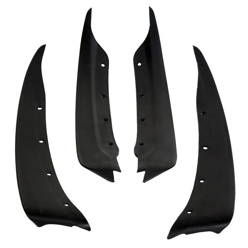 ECOTRIC Mud Flap Splash Guards Compatible with 20052013 Chevy Chevrolet Corvette C6 Replacement for 19170234 Complete Set Black Molded Mudguards Front Rear Kit Driver Passenger Side 4 Pcs