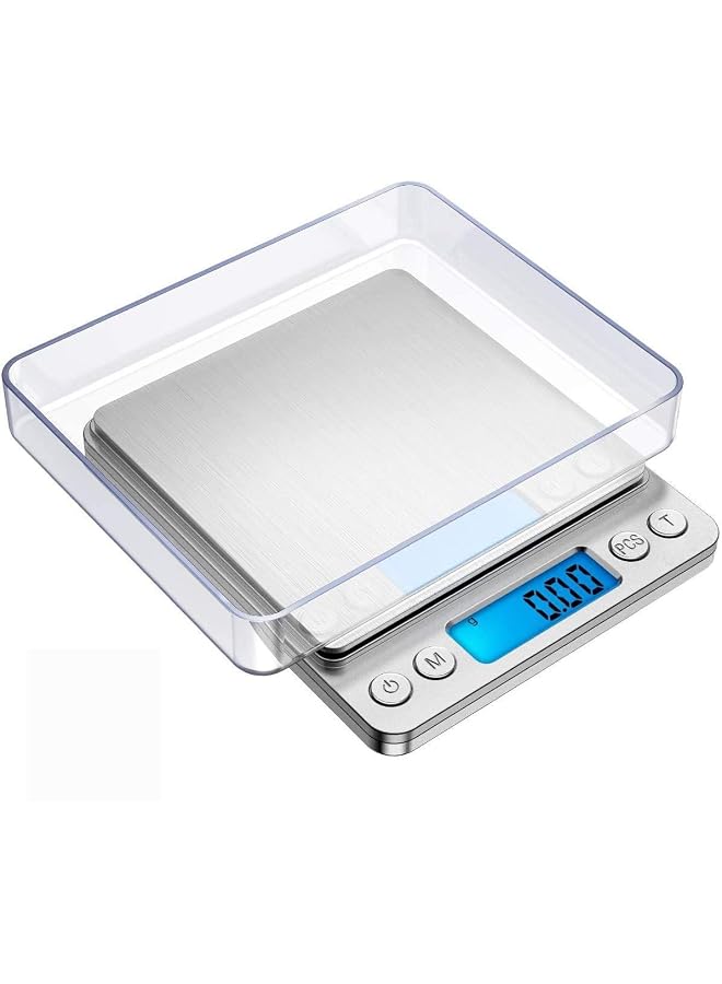 S-TOP 2000g/0.1g Digital Kitchen Scale Mini Pocket Stainless Steel Precision Jewelry Electronic Balance Weight Gold Grams - Image 1