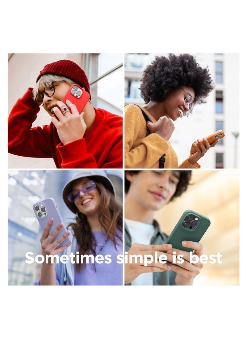 Raxoom [3 in 1] for iPhone 15 Pro Max Case with 9H Tempered Glass Screen Protector, Liquid Silicone Shockproof Protective Case,Slim Phone Cover for iPhone 15 Pro Max (iphone 15 Pro Max, White) - Image 2