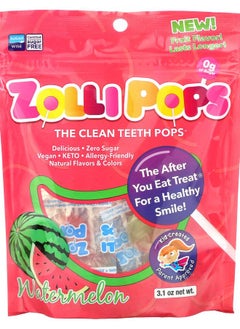 ZOLLIPOPS The Clean Teeth Pops Watermelon 3.1 oz 