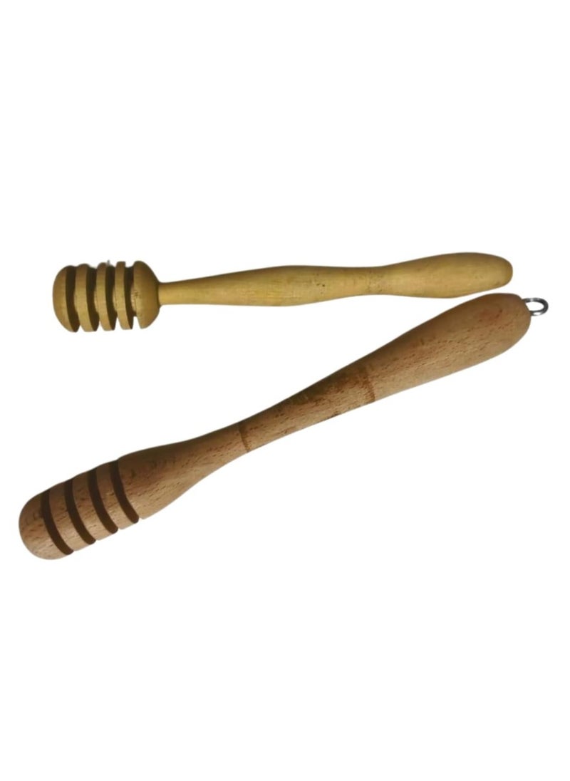 Generic Wooden Honey Spoon/Dipper  - Image 2