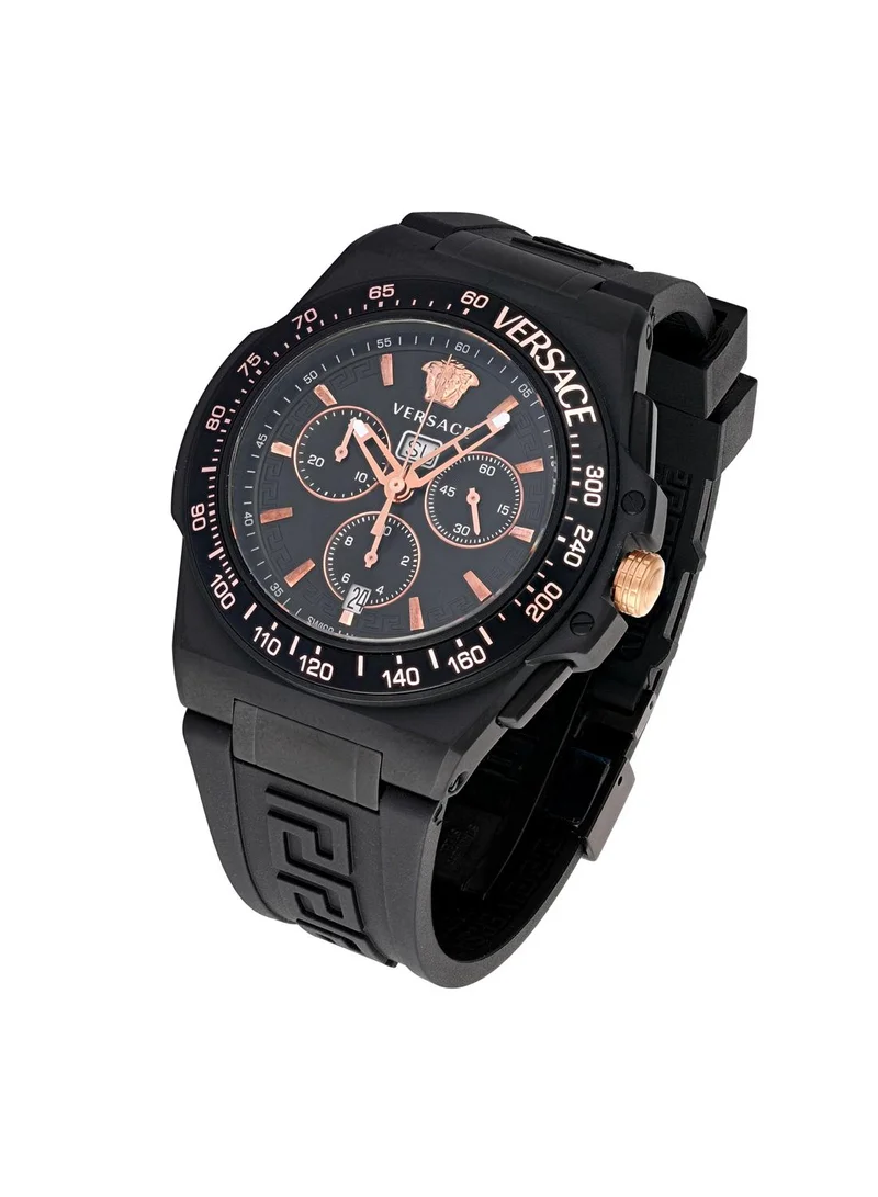 فيرزاتشي Greca Extreme Chrono Quartz Black Dial Watch