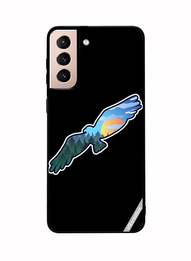 VR CREATIVE Protective Case Cover For Samsung Galaxy S21 Plus 5G Wild Eagle Design Multicolour - Image 1