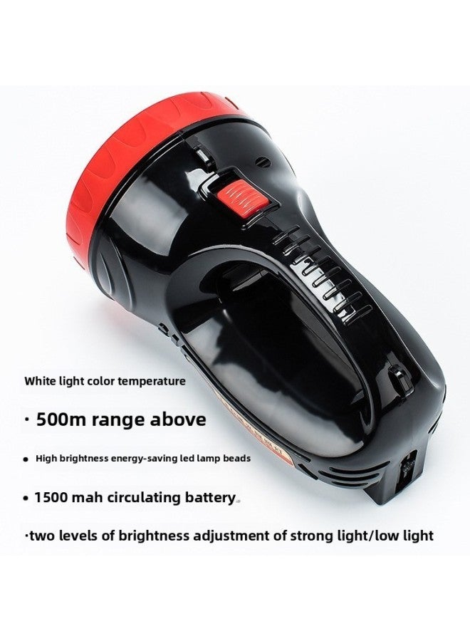 Sasen LED Rechargeable Portable Lamp Strong Light Long-range Household Rechargeable Outdoor Night Fishing Security Emergency Patrol Detection-Color:8881-1 Rechargeable 【1 Lamp Bead】 + Free Shoulder Strap - Image 4
