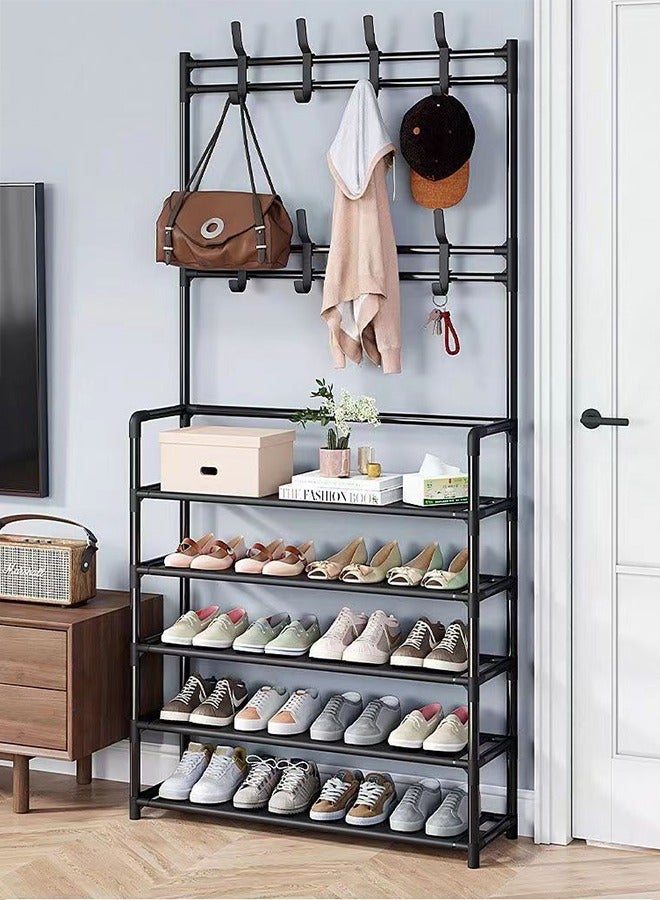هايدو متعددة الوظائف رف الأحذية بسيط مدخل أداة تنظيم الأحذية حامل حامل معطف الرف أثاث المنزل الفضاء إنقاذ للإزالة الجرف - Image 3