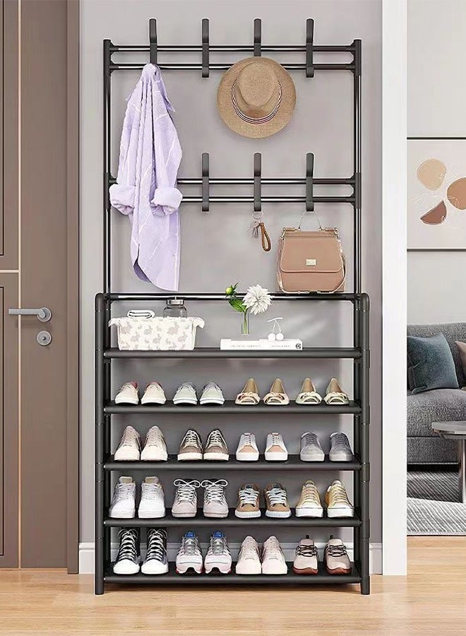هايدو متعددة الوظائف رف الأحذية بسيط مدخل أداة تنظيم الأحذية حامل حامل معطف الرف أثاث المنزل الفضاء إنقاذ للإزالة الجرف - Image 1