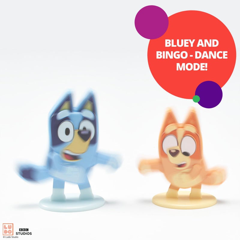 DecoPac DecoSetÂ® Bluey Dance Mode Cake Toppers, 3 Piece Cake Decoration With Bluey And Bingo Figurines and Muffin & Socks Poly Pic, For Birthday, Parties, Celebration - Image 4