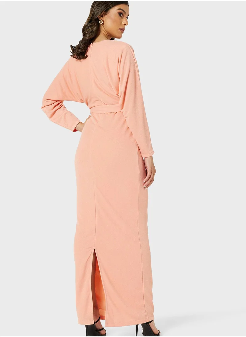 SIVVI for HANIYA Belted Knitted Dress