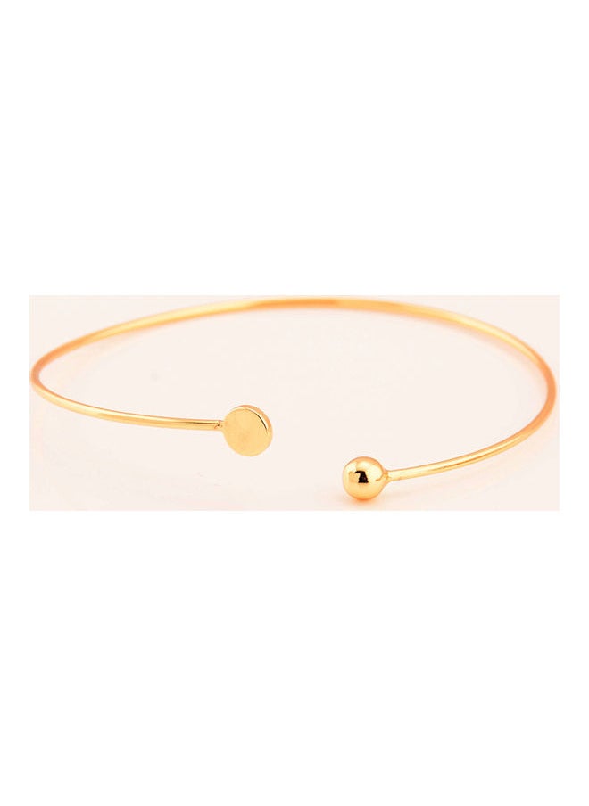 NIBEMINENT - Women's Armlet Brief Design Solid Colour Trendy Adjustable Open Arm Bracelet - Image 1