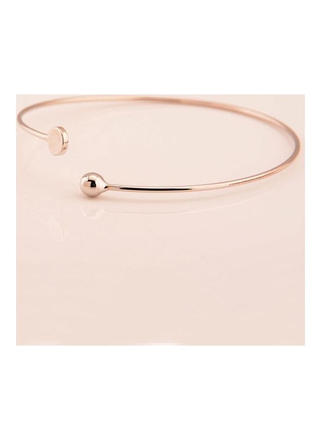 NIBEMINENT - Women's Armlet Brief Design Solid Colour Trendy Adjustable Open Arm Bracelet - Image 1
