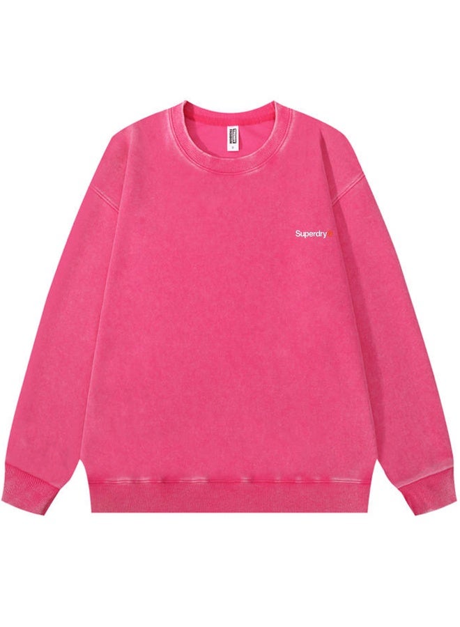 سوبر دراي Superdry men's and women's loose shoulder long-sleeved round neck sweater - Image 3