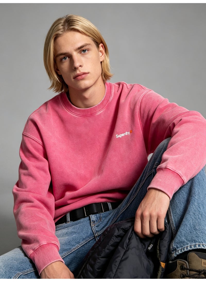 سوبر دراي Superdry men's and women's loose shoulder long-sleeved round neck sweater - Image 1