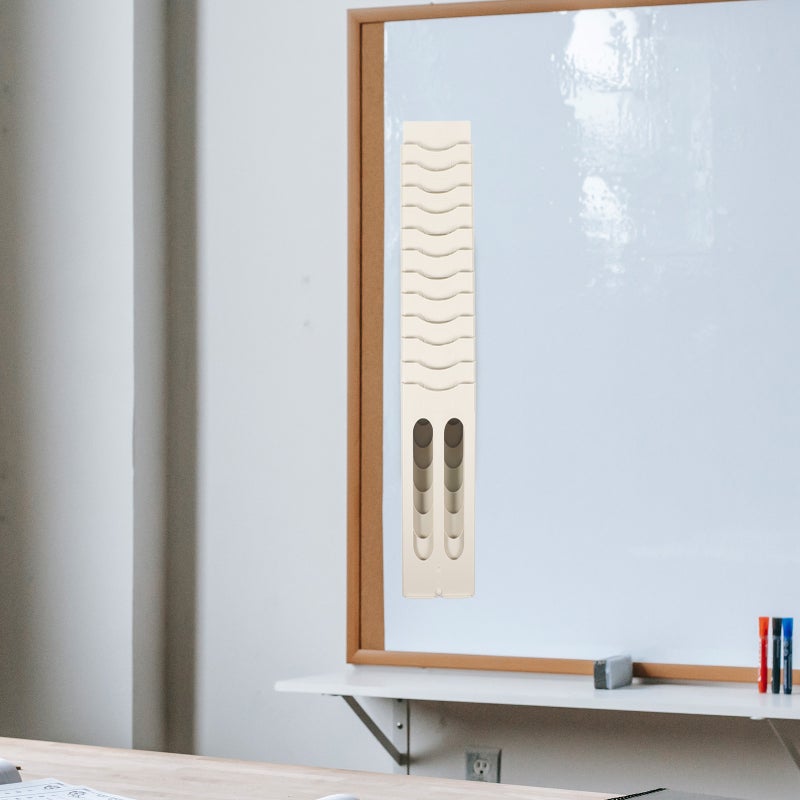 Wall Mount Time Cards Holder Time Cards Rack for Office Warehouse Retractable Time Cards Rack - Image 3
