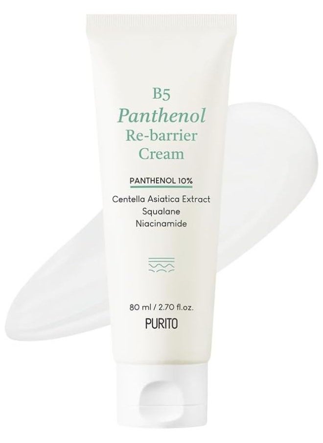 PURITO - B5 Panthenol Re-barrier Cream 80ml, Rich Moisturizing Cream - Image 1