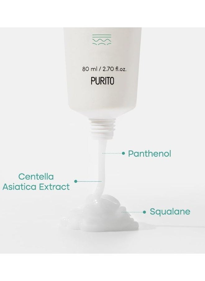 PURITO - B5 Panthenol Re-barrier Cream 80ml, Rich Moisturizing Cream - Image 1