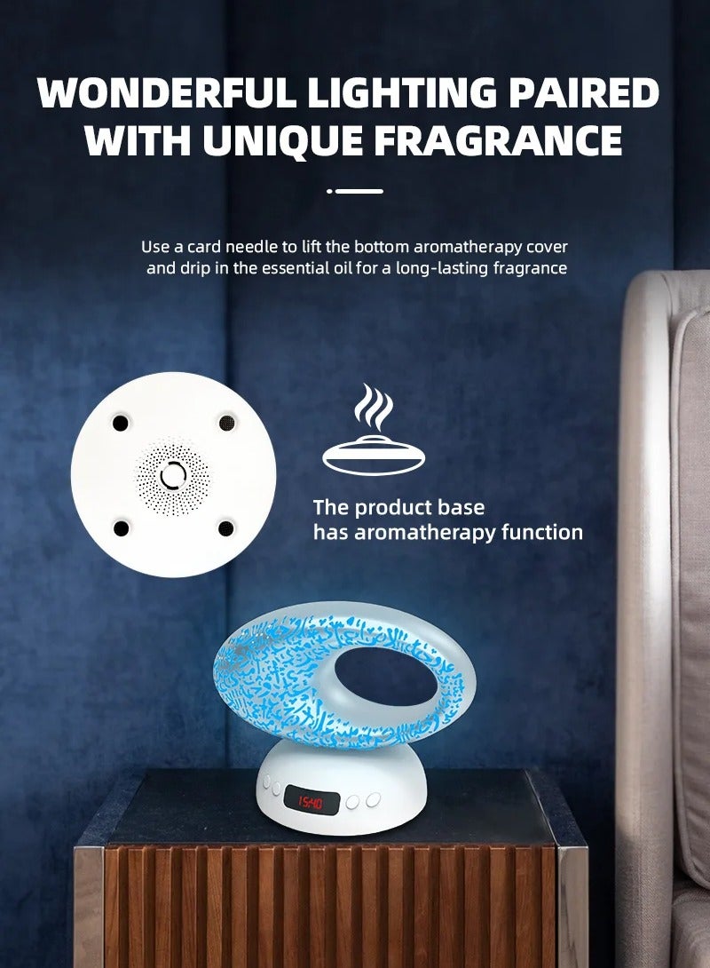 BICCHOO Quran Speaker,LED Quran Speaker, Digital Time Display, Azan Clock, App and Remote Control Museum Shape - Image 3