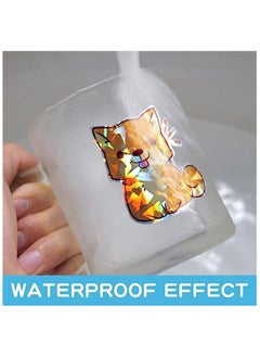 RATSAW 20 Sheets Holographic Sticker Paper Printable A4 Sticker Self Adhesive Holographic Stickers Paper Waterproof Transparent Film 4 Styles Patterns for Inkjet Laser Printers  - Image 4