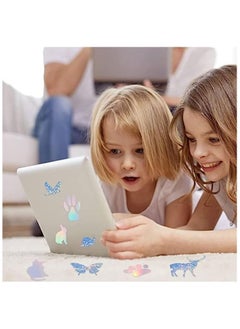 RATSAW 20 Sheets Holographic Sticker Paper Printable A4 Sticker Self Adhesive Holographic Stickers Paper Waterproof Transparent Film 4 Styles Patterns for Inkjet Laser Printers  - Image 3