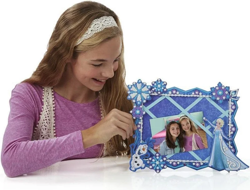 Masho Trend Play-Doh DIY Frozen 3D Photo Frame - Doh Vinci Frozen Toy - Frozen Door Ornament Elsa