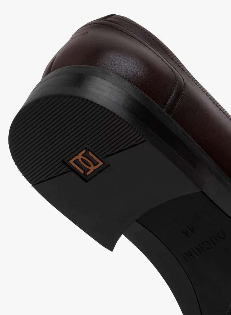 DUCHINI BROWN Men Slip-On Leather Loafers for Men | Best Price UAE