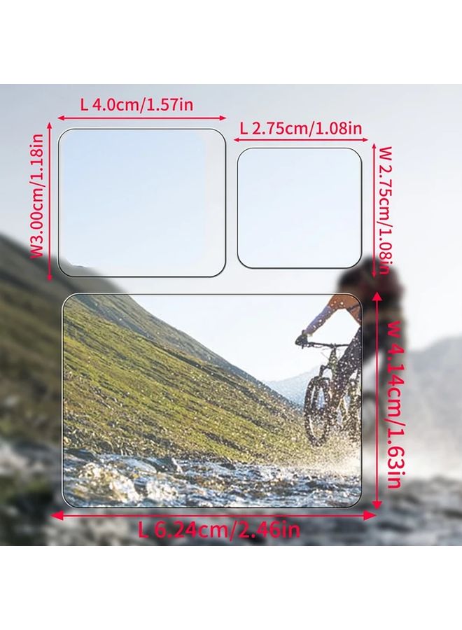 4 مجموعات من واقي الشاشة الزجاجي المقوى لـ GoPro Hero 8 Black المقاوم للخدوش - Image 3