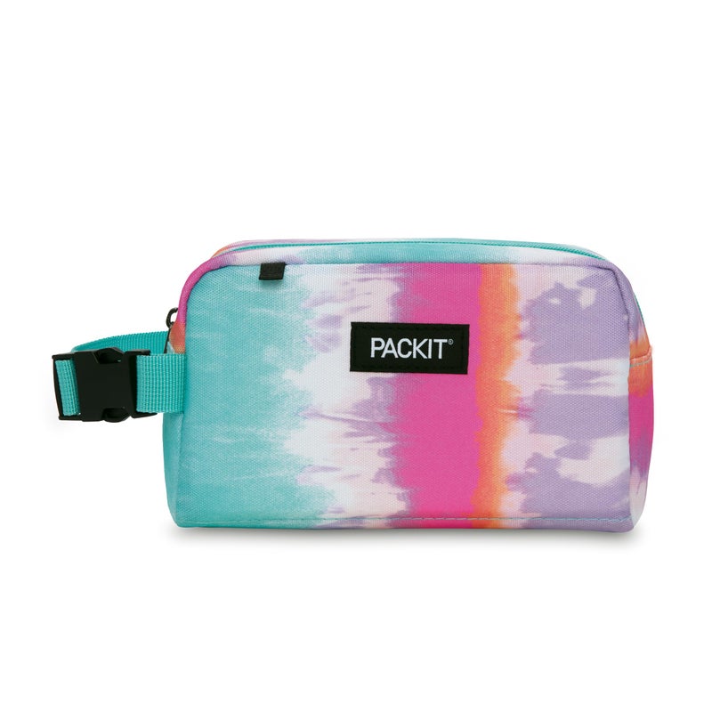 PackIt Freezable Snack Box, Tie Dye Sorbet, Built with ECOFREEZE Technology, Collapsible, Reusable, Zip Closure with Buckle Handle, Great for All Ages and Fresh Snacks on the go - Image 1