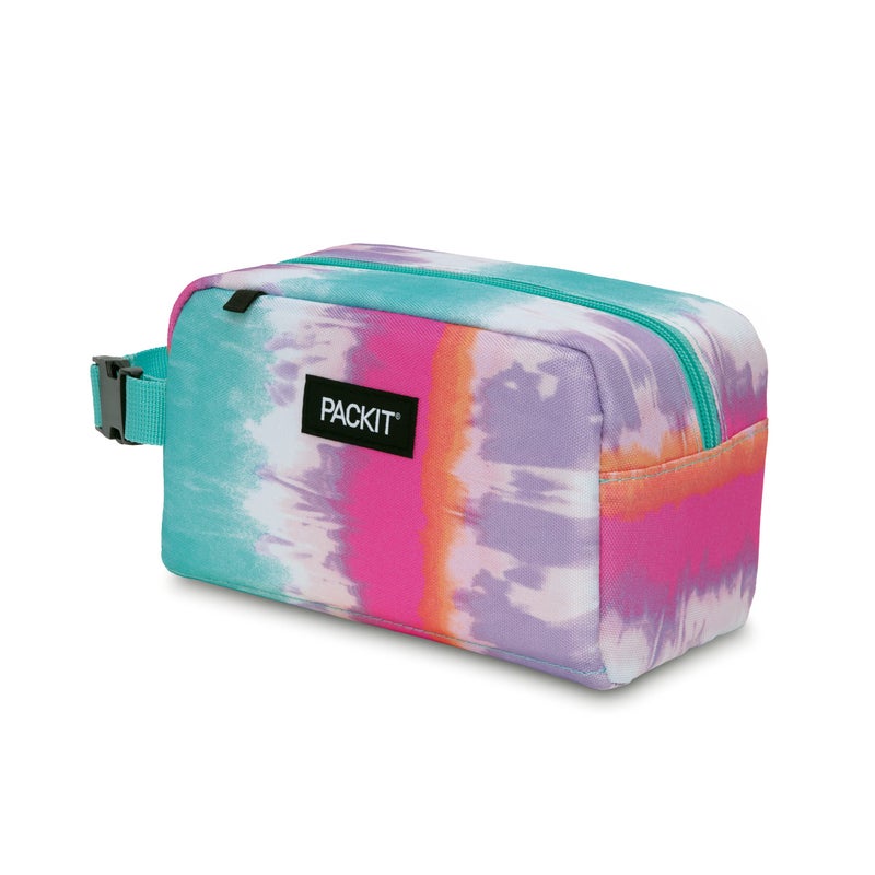 PackIt Freezable Snack Box, Tie Dye Sorbet, Built with ECOFREEZE Technology, Collapsible, Reusable, Zip Closure with Buckle Handle, Great for All Ages and Fresh Snacks on the go - Image 2