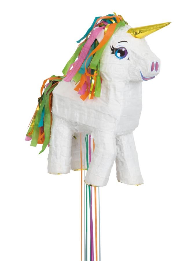 Unique White Unicorn 3D Pull Pinata - Image 2