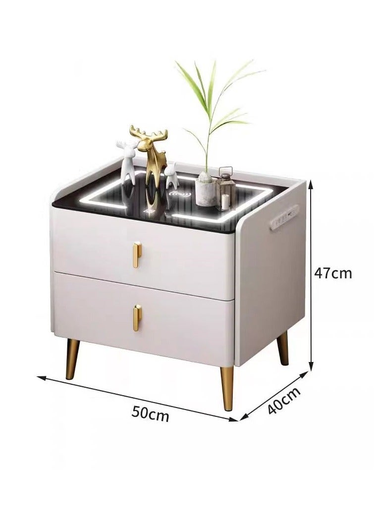 Organized Home Smart Bedside Table Multifunctional Wireless Charging USB Port and Bluetooth Speaker for Home Living Room Bedroom Hotel Office - Image 2