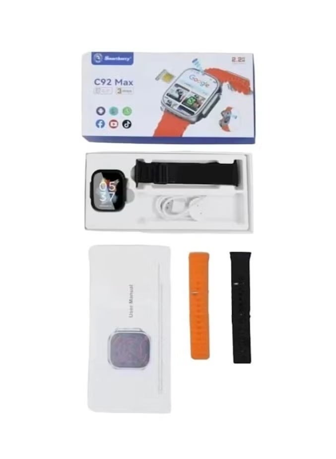 Smart Berry Smartberry C92 Max Android Sim Smart Watch - Image 2