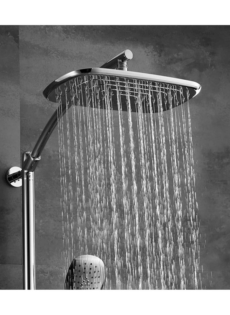 HESANIT HESANIT Elite Shower Column With Hand Shower And Diverter Stainless Steel Brushed - 7002-193SSB  - Image 3