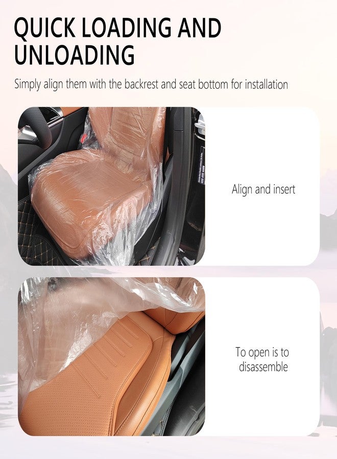 carleef 50PCS Disposable Car Seat Covers Provide Temporary Protection,Plastic Seat Covers for Cars Keep Car Interior Tidy,Universal Car Accessories & Car Seat Protector for Most Cars - Image 4
