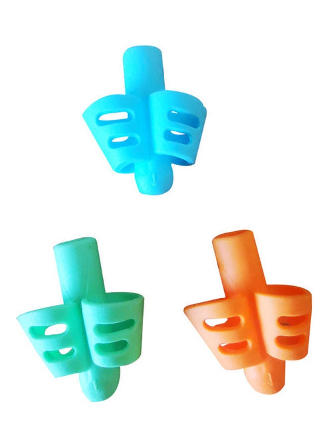NIBEMINENT 3-Piece Silicone Pencil Grip Multicolour - Image 3
