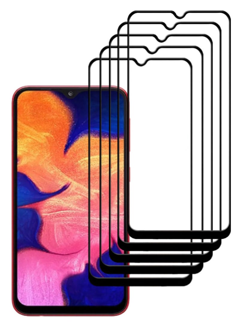 ACLIX 5 Pieces Antistatic ESD Dustproof Premium Quality High Definition Tempered Glass Screen Protector Designed For Samsung Galaxy A10 - Image 1