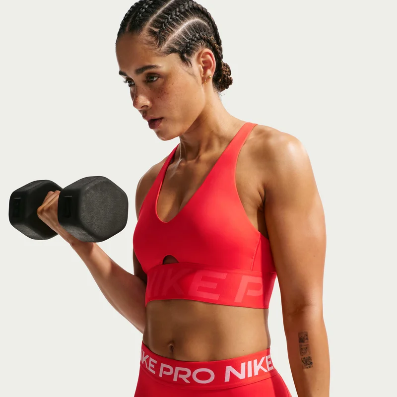 Nike Red Women's Pro Sculpt Padded Sports Bra for Women | Best Price UAE