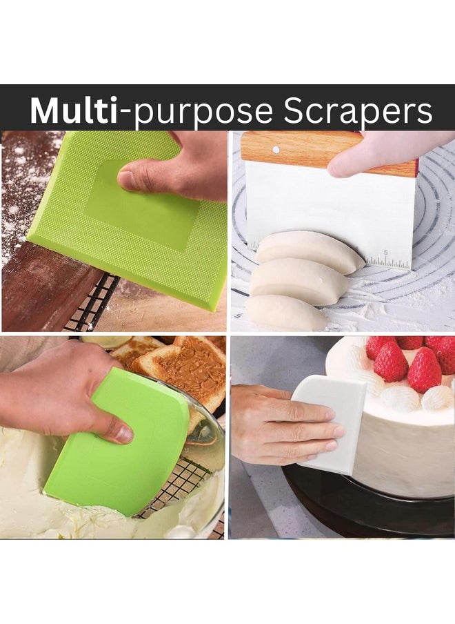 Boorika Premium Stainless Steel Dough Cutter and Scraper - Versatile Kitchen Utensil for Bread, Pizza, and Flat Top Griddles - Commercial Grade Bench Scraper and Chopper  - Image 4