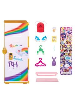 RAINBOW HIGH Rainbow High Design & Style Locker Playset with Shelves, Hangers, Accessories and Stickers, Toy Gift for Kids Ages 4-12+  - Image 2