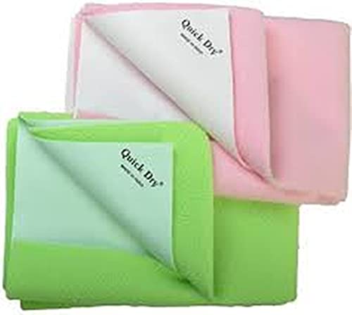 Fratelli Dry Waterproof Bed Protector Twin Pack (Medium Twin - Pink & Pista) - Image 3