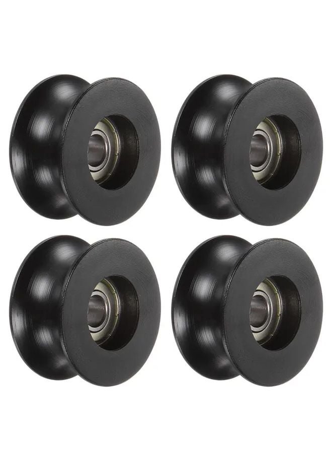 4pcs U Type Groove Pulley Nylon Guide Roller Wheel 8x40x20mm Rolling Bearing - Image 2