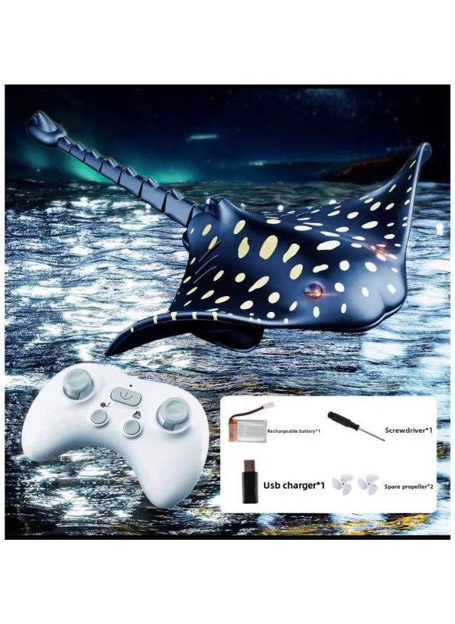 Remote Control Whale Real Electric Swimming Swing Dolphin Children Toy Remote Control Boat Boy Girl Birthday Gift-Color:Blue Whale Can Be Dived + Can Spray Water-Specifications:Official Standard  - Image 2
