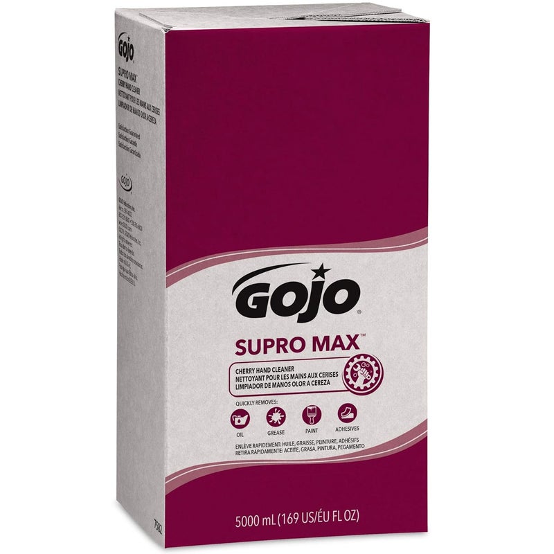 Gojo SUPRO MAX Cherry Hand Cleaner Cherry Fragrance, 5000 mL Heavy Duty Hand Cleaner Refill PRO TDX Touch-Free Dispenser (Pack of 2) - 7582-02 - Image 2