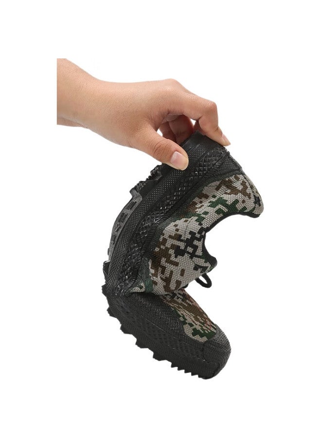 Weizhi Liberation Shoes, Military Training, Hiking, Outdoor Work, Puncture-Resistant, Wear-Resistant, Canvas Rubber Boots, Wz2001, Size 45 - Image 3