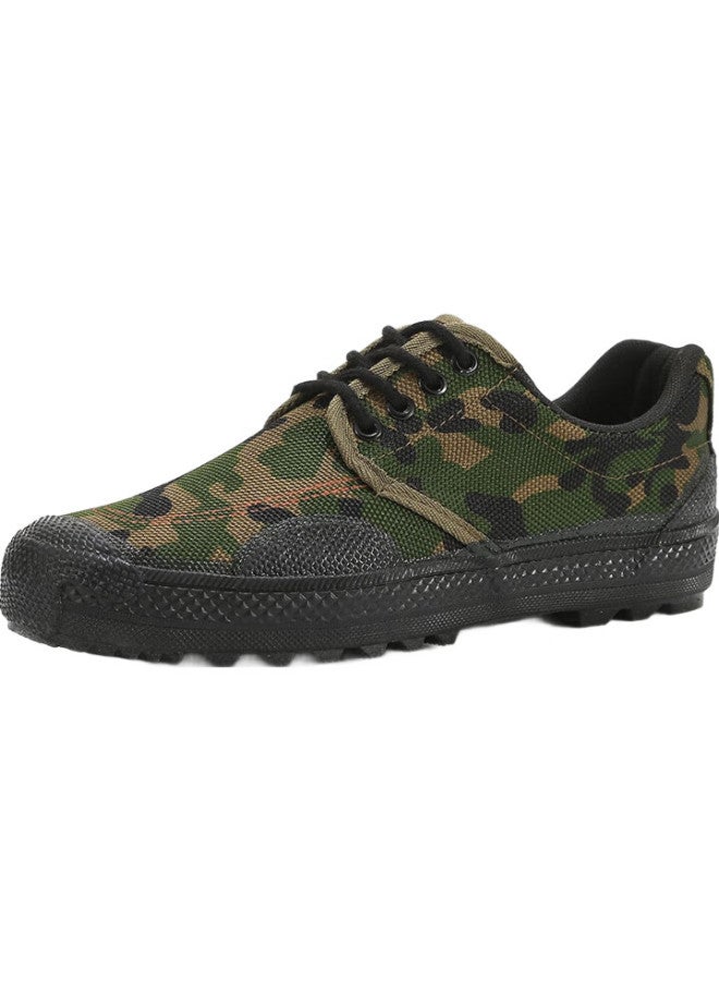 Weizhi Liberation Shoes, Military Training, Hiking, Outdoor Work, Puncture-Resistant, Wear-Resistant, Canvas Rubber Boots, Wz2001, Size 45 - Image 2